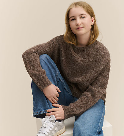 Rosemunde Blouse - Wool - Brown Grey Flour