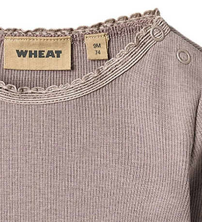 Wheat Bluse - Rib - Reese - Dusty Purple
