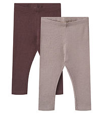 Wheat Leggings - 2-Pack - Rib - Maddy - Purple Fudge