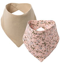 Wheat Drool bib - 2-Pack - Eden - Rose Powder Flowers