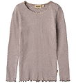 Wheat Blouse - Rib - Reese - Dusty Purple