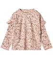 Wheat Dress - Sessa - Rose Powder Flowers