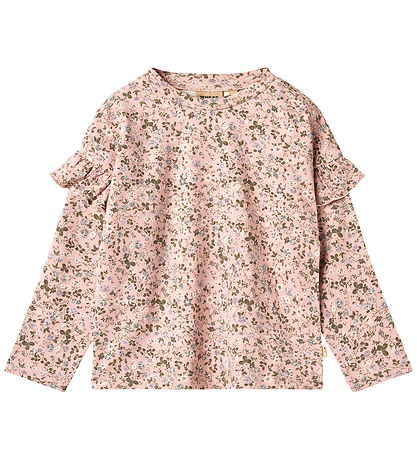 Wheat Dress - Sessa - Rose Powder Flowers