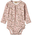 Wheat Bodysuit l/s - Liv - Rose Powder Flowers