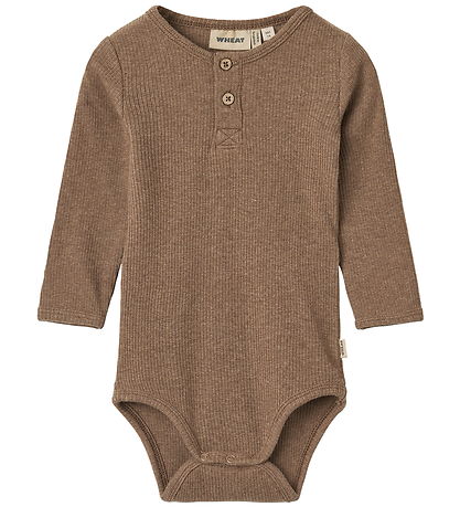 Wheat Bodysuit l/s - Benny - Coffee Melange