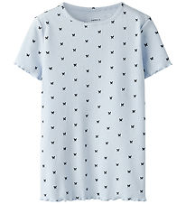 Name It T-shirt - Rib - NkfKarlia - Xenon Blue