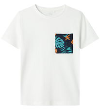T-Shirt Name It - NkmZalo - Bright White/Aop Pocket