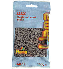 Hama Midi Beads - 1000 pcs - 117 Grey Brown
