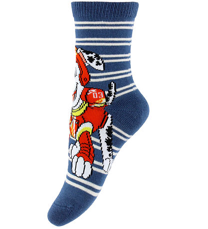 Name It Sokkar - 3 Pakki - NmmSumar - Paw Patrol - Blár merkisbl