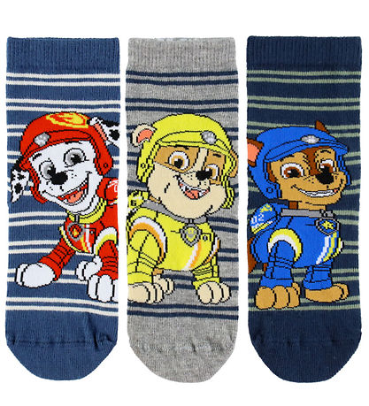 Name It Sokkar - 3 Pakki - NmmSumar - Paw Patrol - Blár merkisbl