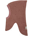 Huttelihut Balaclava - Wool - 2-layer - Burlwood w. Hearts