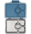 Yumbox Lunchbox w. 4 Rum - Bento Steel - Paris Blue Glitter