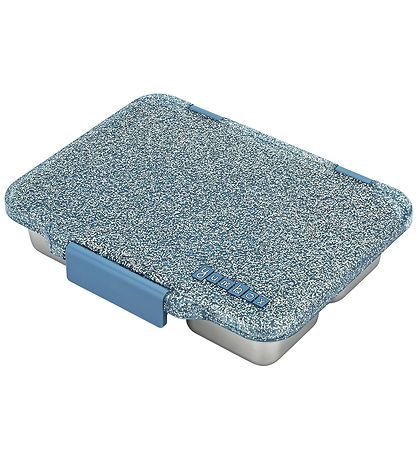 Yumbox Lunchbox w. 4 Rum - Bento Steel - Paris Blue Glitter