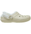 Crocs Sandals w. Lining - Classic+ Lined Clog - Bone