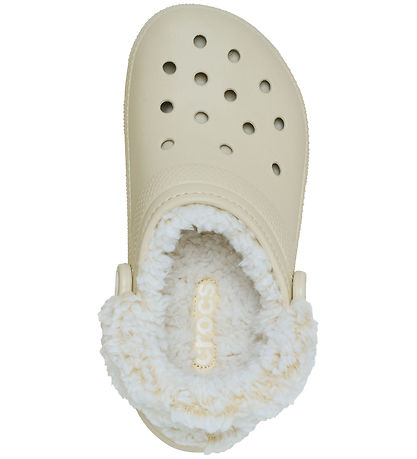 Crocs Sandals w. Lining - Classic+ Lined Clog - Bone