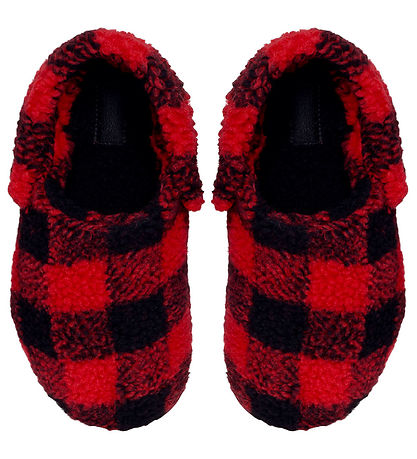 Crocs Slippers - Classic+ Buff Check Cozy Slipper - Varsity Ed