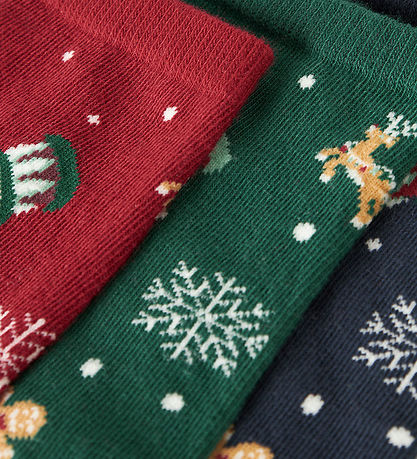 Chaussettes Name It - 3 Pack - NknVismas - Rouge bouffon/Marine 