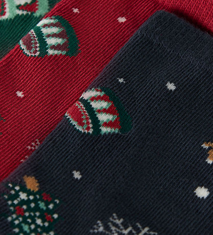 Name It Socken - 3er-Pack - NmnVismas - Jester Red/Navy Blazer +