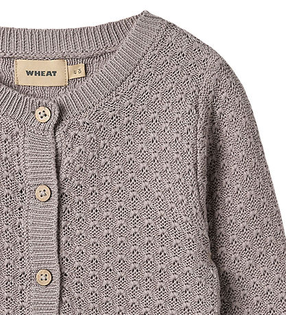 Wheat Cardigan - Knitted - Magnella - Dusty Purple