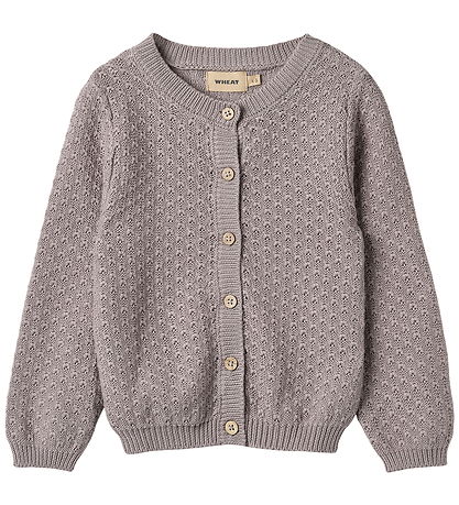 Wheat Cardigan - Knitted - Magnella - Dusty Purple