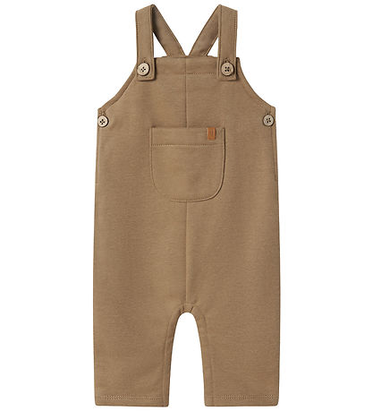 Lil' Atelier Overalls - Sweat - NbmIlondon - Sepia Tint