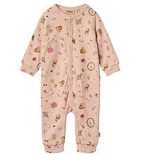 Wheat Jumpsuit w.o. Footies- Nikola - Rose Dust Holiday
