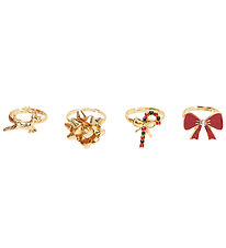 Name It Rings - 4-Pack - NkfAcc-Omary - Gold Colour/625