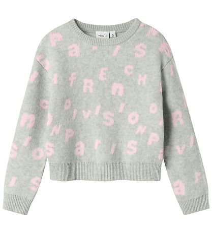 Name It Blouse - Knitted - NmfOline - Light Grey Melange