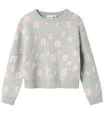 Name It Blouse - Knitted - NkfOline - Light Grey Melange