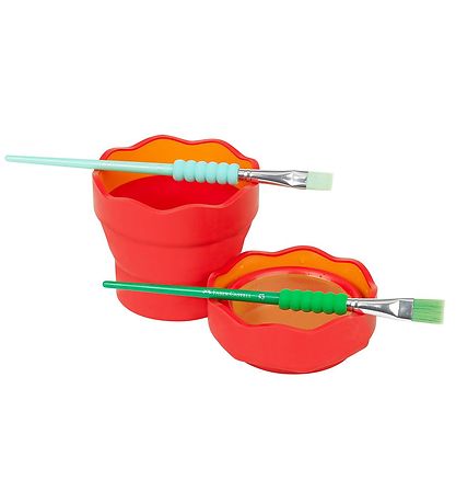 Faber-Castell Cup For Water/Brush - Click&Go - Red