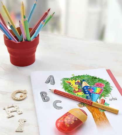Faber-Castell Cup For Water/Brush - Click&Go - Red