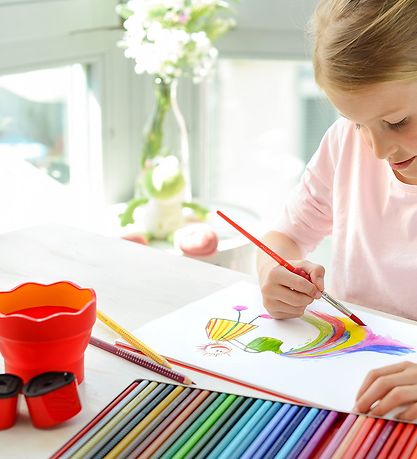 Faber-Castell Cup For Water/Brush - Click&Go - Red