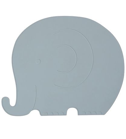 OYOY Placemat - Henry Elephant - Dusty Blue