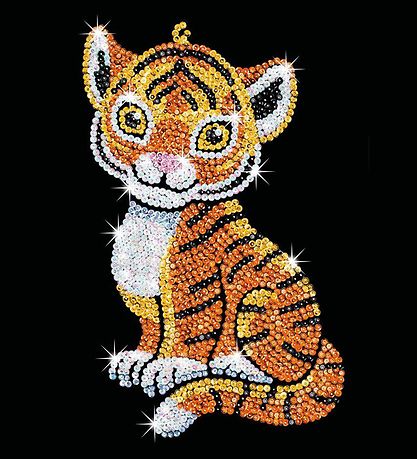 Sequin Art Creation Set - Tia - Tiger