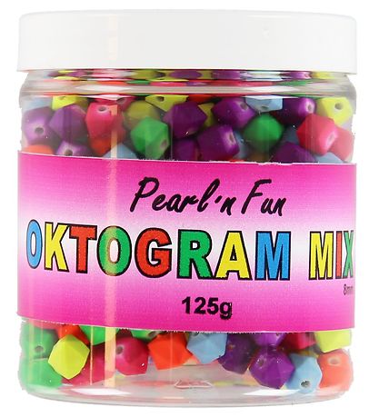 Pearl N Fun Beads - Octogram - 125 gram - Neon