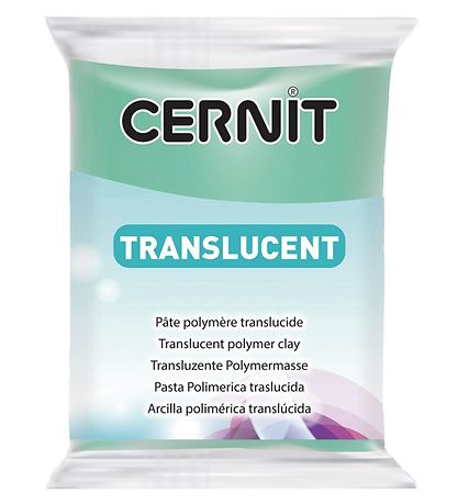 Cernit Polymer Clay - Transparent - Emerald Green Green