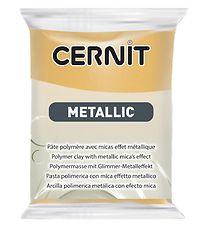 Cernit Polymer Ler - Metallic - Guld