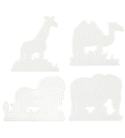 Hama Midi Pegboard - 4 pcs - Lion/Camel/Elephant/Giraffe