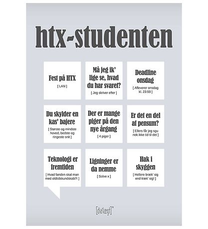 Dialægt Poster - 30x42 - HTX-Studenten