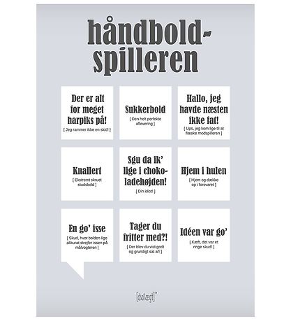 Dialægt Poster - 30x42 - The handball player