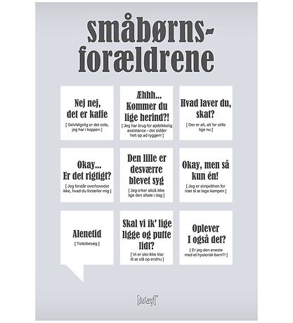 Dialægt Poster - 50x70 - Småbørnsforældre