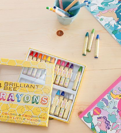 Ooly Crayons - Brilliant Bee - 24 pcs - Multicoloured