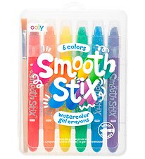 Ooly Vaxlitir - Vatnslitir - Smooth Stix - 6 Stk.