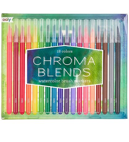 Ooly Vatnslitir - Chroma Blends - 18 Stk.