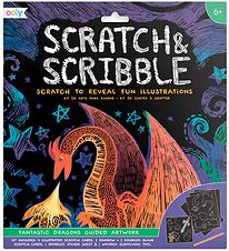 Ooly Scratch Önd Scribble Sett - Frábær Dragons