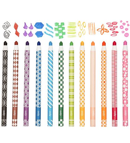 Ooly Crayon - Color Appeel - 12 pcs - Multicolour
