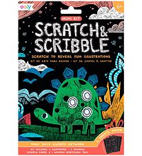 Ooly Scratch Önd Scribble Mini Sett - Dino Dagar
