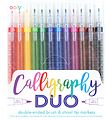 Ooly Markers - Calligraphy Duo - 12 stk - Multicolour