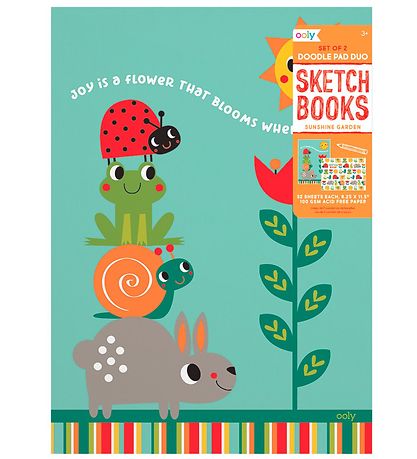 Ooly Skizzenbuch - 2er-Pack - Sunshine Garden