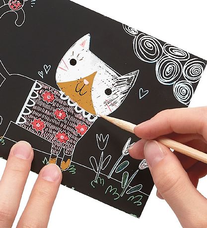 Ooly Scratch and Scribble Mini Set - Cutie Cats